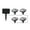 Gris, variante sur Binwennn Projecteur Intérieur Plafonniers Intérieur Rechargeable Extérieur Solaire Chat Cl Aw la Wn Lumière Led Étanche Décoration de Jardin Lumière Souterraine 4 Pcs