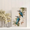 thumbnail image 2 of Blue Kingfisher Bird Canvas Wall Art Print, Living Room Bedroom Dining Room Office Decor, 2 of 8