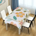 thumbnail image 4 of Yayeee Tablecloths 60" x 60" Rectangle Wrinkle Resistant Party Table Cover, Orange Retro Flower, 4 of 8