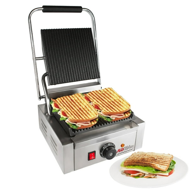 ALDKitchen Panini Press Sandwich Maker Machine CastIron Plates