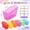 Translucent Colorful-6, variant on Plastic Stackable Storage Crates Pastel 12 Count Classroom Home Organization
