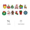 thumbnail image 4 of Kearding 12 unids/set Navidad niños pintura para rayar guardería juguetes escolares DIY arte cumpleaños Festival regalos niños Kits de decoración para fiestas, 4 of 6
