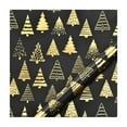 thumbnail image 2 of DAMAI 10 Pcs Christmas Wrapping Paper Roll Black Gold Reindeer and Tree Design Xmas Gift Wrap Reversible Vintage Christmas Wrapping Paper for Winter Holiday Party Celebration, 2 of 6