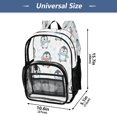 thumbnail image 4 of PVC Transparent Backpacks Clear Backpack for Travel and Outings Cute Cartoon Penguins, 4 of 7