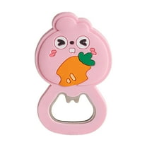 100Fens Cute Animal Beer Bottle Opener with Magnet - Fun and Functional Refrigerator Accessory, colorful silicon fridge magnet, novelty kitchen Decor