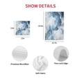 thumbnail image 7 of Blue Marble Kitchen Dish Towels for Drying Dishes Set of 4, Modern Abstract Art Ink Painted Waffle Weave Microfiber Hand Tea Bathroom Towels Quick Dry & Absorbent Towel 12x12, 7 of 7