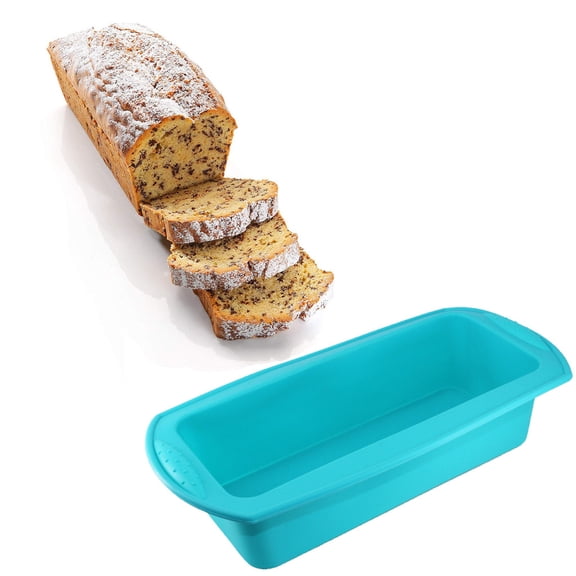 LYCAQL Silicone Mini Loaf Pan NonStick Easy Release Rectangle Silicone Mini Cake Pan for Baking Bread Flexible BPA Free Silione Baking Mold and Bread Mold Toast Pan Brownie Loaf Pan Cake Mold