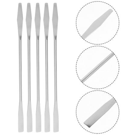 Yardwe Cosmetics Stirring Rod Metal ula Makeup Stainless Steel 5Pcs