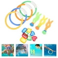 thumbnail image 3 of 1 Set Pool Diving Toys Underwater Swimming Pool Toys Diving Rings Seaweeds Gems Toys, 3 of 6