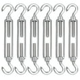 thumbnail image 1 of M5 Stainless Steel Cable Tensioner,6 Pack Adjustable Heavy Duty Tension Hook For Rope Cable Clothesline, 1 of 5