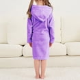thumbnail image 5 of zuwimk Boys Teens, Hooded Dressing Gown, Creeper Loungewear Cozy Robes, Gamer Gifts for Boys(Purple,2-3 Years), 5 of 9