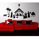 thumbnail image 1 of Pegatina de pared de escena de Natividad De Feliz Navidad, Mural, decoración del hogar, calcomanía de pared de vinilo, pegatinas de vacaciones de dormitorio, D779, 1 of 1