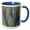 Blue/White, variant on 3drose, Usa, California, Morro Bay. Backlit Agave Leaves., 11oz Two-tone Green Mug