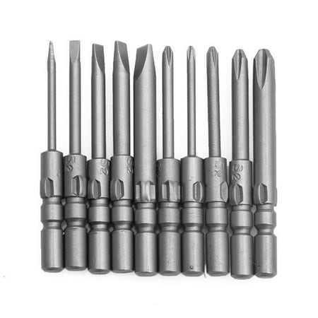 

10pcs/Set 40mm Magnetic Screwdriver Bits For DC Powered Electric Screwdrivers