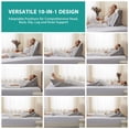 thumbnail image 2 of Juego de almohadas ortopédicas en forma de cuña Bedluxe, cabecero Bedluxe, 3 unidades, 2 of 9