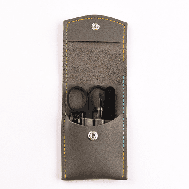 Juego de cortaúñas, cuchillo de acero inoxidable de alta precisión, tijeras afiladas con estuche elegante Adepaton CPB-US-YYM167-11