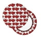 thumbnail image 2 of Disketp Cute Red Crab Funda Redonda para Taburete, Funda de Cojín para Silla de Bar Suave y Elástica-13 inch, 2 of 7