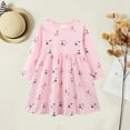 thumbnail image 3 of Bearichfupo Knit Girls' Dress Autumn Children's Dress Children's Long Sleeve Skirt Cute Princess Dress, Sizes 18-24 Months, 3 of 6