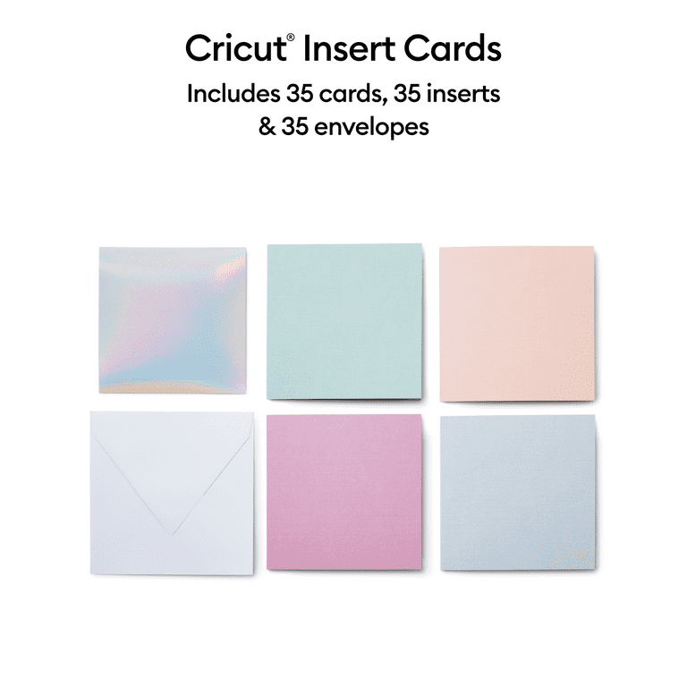 Cricut Insert Cards Triple S40 Glitz and Glam Sampler Bundle DIY Cardstock  Crafts with Joy, Explore or Maker, No Glue - Square Card, Birthday