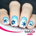 thumbnail image 3 of Whats Up Nails - Jolly Snowflakes Silver Vinyl Stencils Nail Art Design, 3 of 10