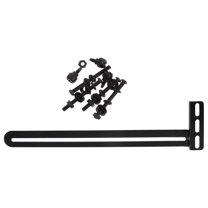 LEORX 1Set Computer Accessory Black Fan Holder for Dual Fan Air Cooling