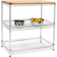 thumbnail image 4 of Shelving Inc. 18" d x 36" w x 34" h Kitchen Island with Basket Shelves, 4 of 6