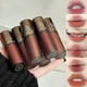 thumbnail image 3 of Punk metal matte velvet lip Mud Soft mist white lip glaze Pseudo plain Everything with Girlie Grey powder, 3 of 4