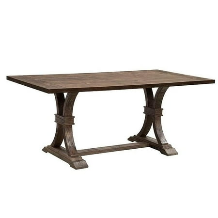 Best Master Furniture Weathered Oak Rectangular Dining (Best Treatment For Oak Furniture)