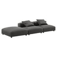 thumbnail image 5 of 3 pcs Modular Sofa Sectional, Dark Gray, Fabric, Living Room Lounge Cafe Lobby Hospitality Restaurant, Modern Contemporary, HB37434, 5 of 14
