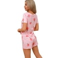 thumbnail image 2 of New women's short-sleeved short-pants sweet pajama set, 2 of 5
