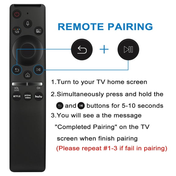 Replaced Voice Remote Fit for Samsung 2019 QLED 4K TV QN65LS03RAFXZA QN65Q60R QN65Q60RAFXZA QN65Q70R QN65Q70RAFXZA QN75Q60R QN75Q60RAFXZA QN75Q70R QN75Q70RAFXZA QN82Q60R QN82Q60RAFXZA