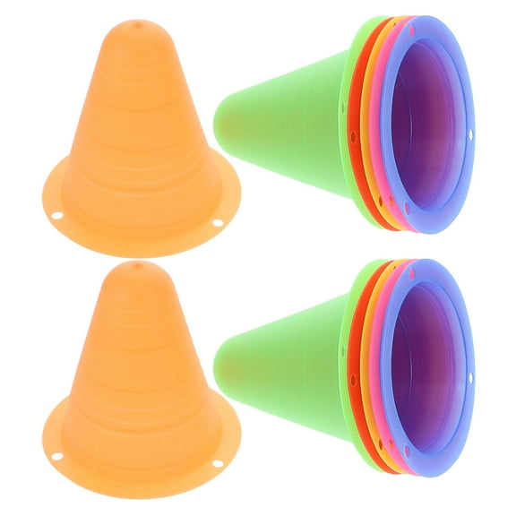 SKISUNO Mini Orange Cones 12Pcs Plastic Agility Cones For Training Sports Practice