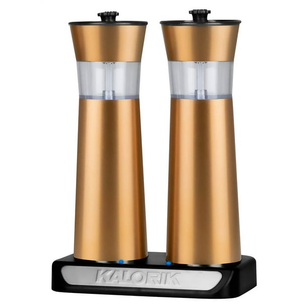 Kalorik Copper Electric Salt and Pepper Grinders PPG 45587 CP Walmart