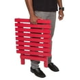 thumbnail image 3 of Shine Company Adirondack Square Cedar Wood Foldable Side Table in Red, 3 of 4
