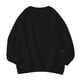 thumbnail image 3 of Men's Solid Color Letter Printed Loose Drop Shoulder Sleeves Round Neck Hoodies Men's Casual Sports Hoodies 3XL, 3 of 3