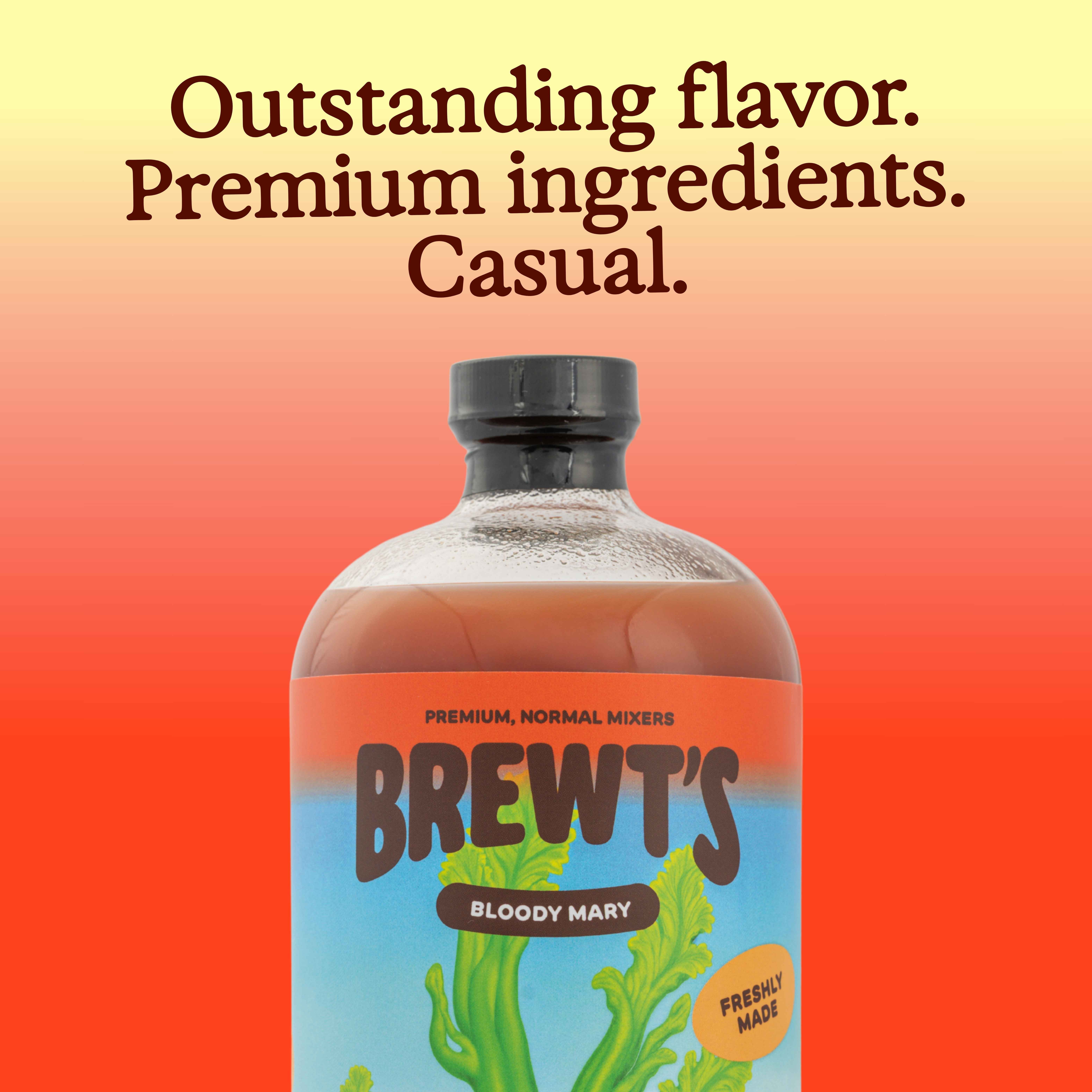 Brewt's Bloody Mary Mix All Natural Bar-Quality 32 fl. oz.
