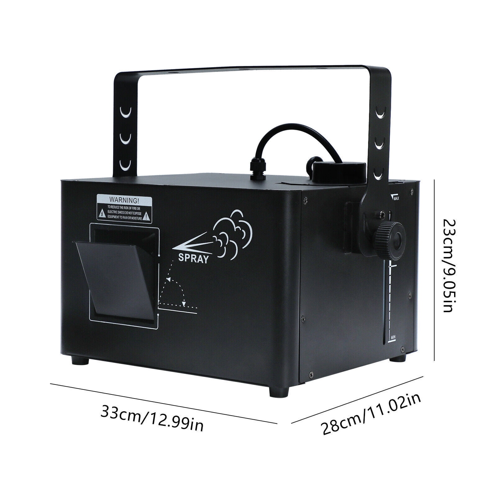 DMX Low Profile Hazer Haze Smoke Fog Machine Theater DJ Stage Effect W/ RC 1500W