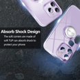 thumbnail image 2 of Compatible with iPhone 14 Pro Max Case Cell Phone Crystal Clear 360°Kickstand with Ring Holder Magnetic Back Shockproof Protective Liquid Silicone Shell with Bumper Flexible Soft TPU, 2 of 16