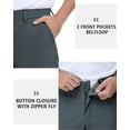 thumbnail image 5 of Mens Golf Pants Stretch Work Dress Pants 30"/32" Quick Dry Lightweight Casual Comfy Trousers with 3 Pockets, 5 of 7