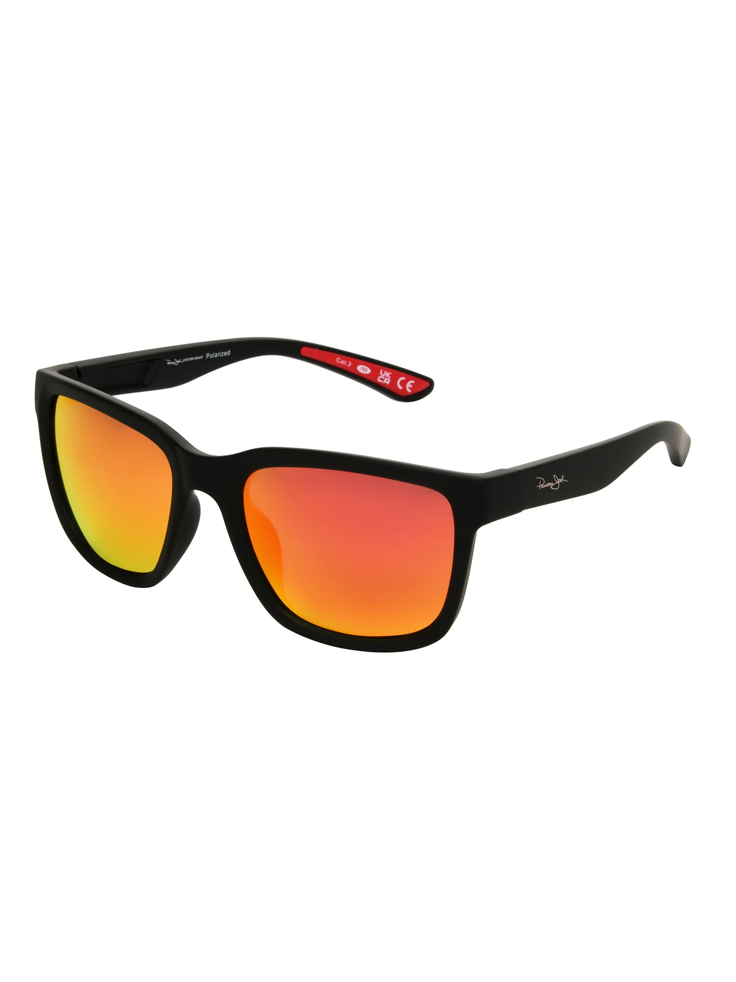 Panama Jack x Foster Grant Black Square Men's Polarized Sunglasses