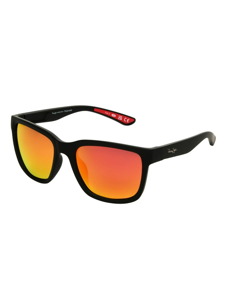 Panama Jack x Foster Grant Black Square Men's Polarized Sunglasses