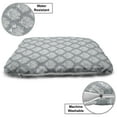 thumbnail image 3 of Damask Grey Pet Bed, Vintage Pattern with Repeating Floral Rococo Motif Print, Chew Resistant Pad for Dogs and Cats Cushion with Removable Cover, 24" x 39", Blue Grey and Pale Taupe, by Ambesonne, 3 of 4