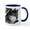 White/Navy Inside, variant on CafePress - Black Wolf Mugs - 11 oz Ceramic Mug - Novelty Coffee Tea Cup