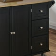 Home Styles Liberty Kitchen Cart with Wood Top