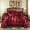 Burgundy, variant on Satin Comforter Set King Silk Like Pink Bedding Set Luxury Hotel Silky Ruffle Bed Home Deocr Sexy Silky Down Comforter Light Pink Bed Set 8 Pcs