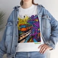 thumbnail image 6 of Unisex Heavy Cotton T-Shirt Insane Vibrant Color Train Off Track 018, 6 of 7