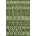 thumbnail image 2 of Unique Loom Trellis Collection Tribal Geometric Transitional Indoor and Outdoor Flatweave Area Rug, 6' x 9', Green/Ivory, 2 of 2