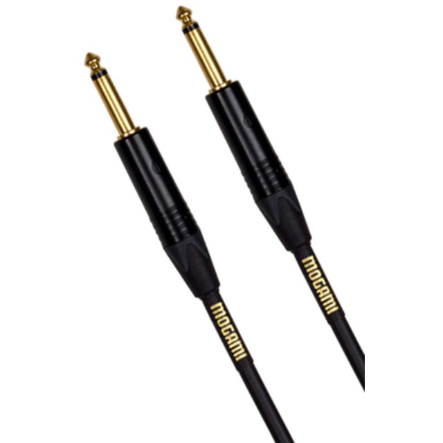 Mogami Gold Speaker-06 Cable De Altavoz Amplificador A Gabinete 1/4" Ts Macho Enchufes Contactos Dorados Conectores Rectos 6 Pies