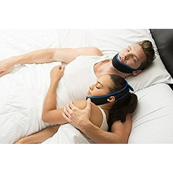 Adjustable Anti Snore Chin Jaw Strap - Sleep Aid Jaw Strap Reduces Snoring - Allows A Restful Nights Sleep - Comfortable - Use for Teeth Grinding, Sleep Apnea, Bruxism