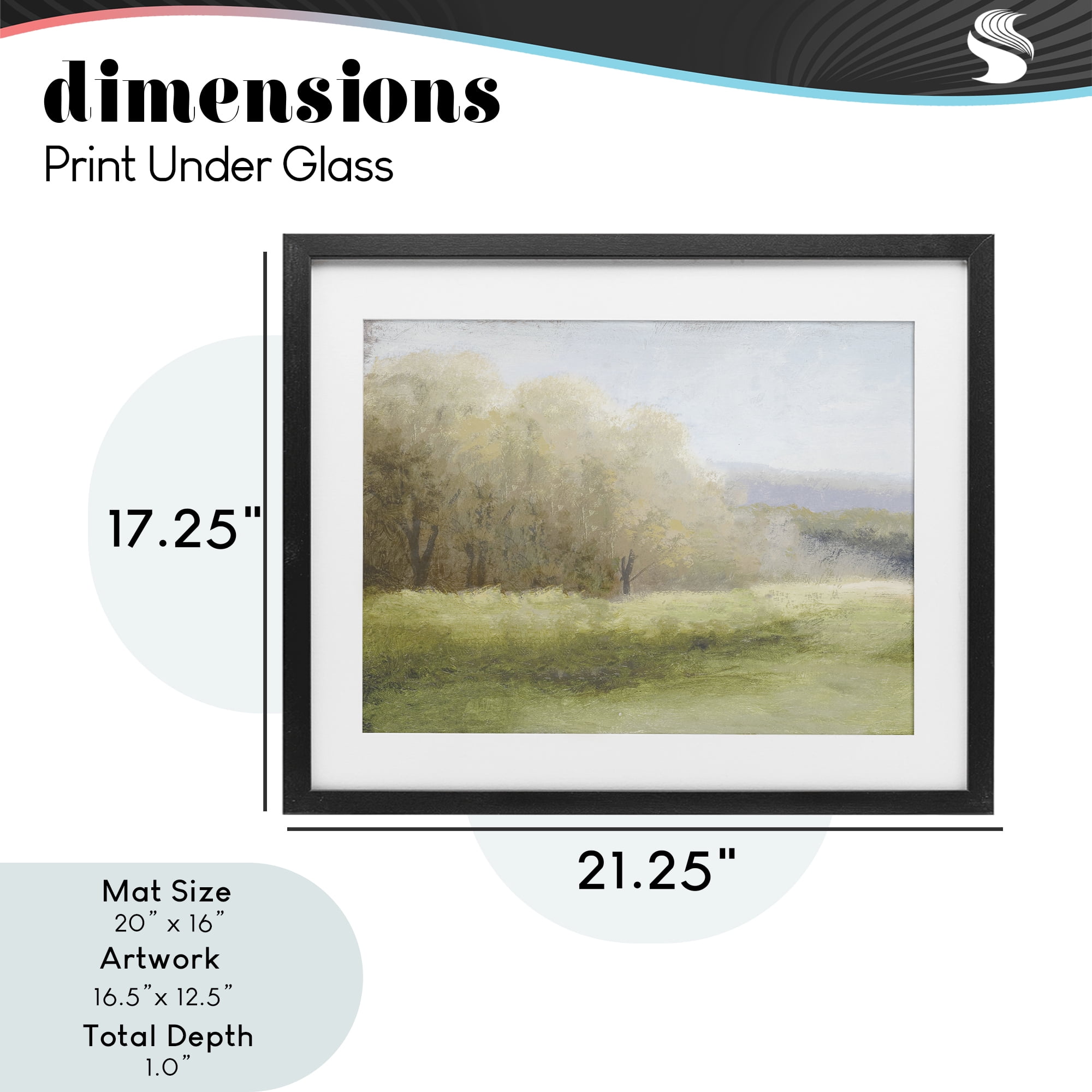 Stupell Industries Within a Familiar Place Landscape Black Framed Print Under Glass, design by Michael Marcon